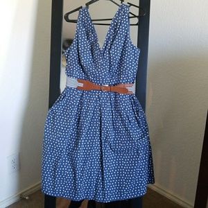 Corey P polka dot dress with pockets